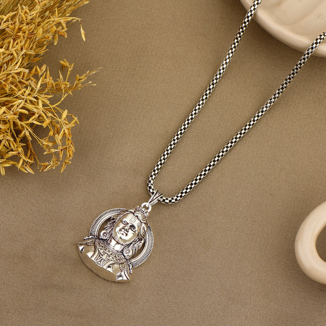 Shree Ram Silver Pendant