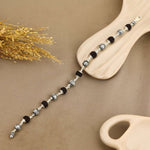 Authentic Karungali with Om Silver Bracelet
