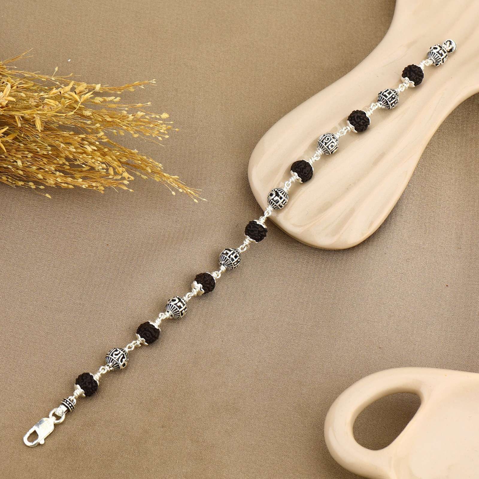 Original Black Rudraksha Om Namah Shivay Bracelet