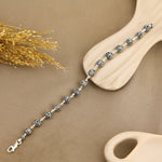 Authentic Jay Shree Ram Silver Bead Bracelet