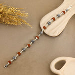 Authentic Rudraksha With Jay Shree Ram Bead Bracelet