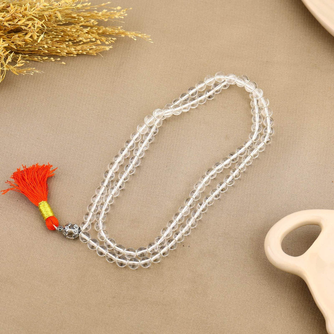 Real Sphatik Beads Jap Mala