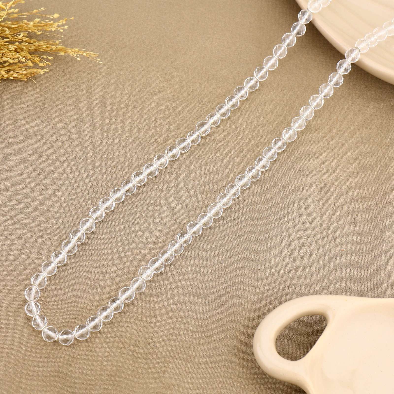 Authentic Diamond Cut Sphatik Mala