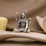 Authentic Lord Shiva Silver Statue