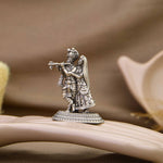 Authentic Radha Krishna Silver Murti