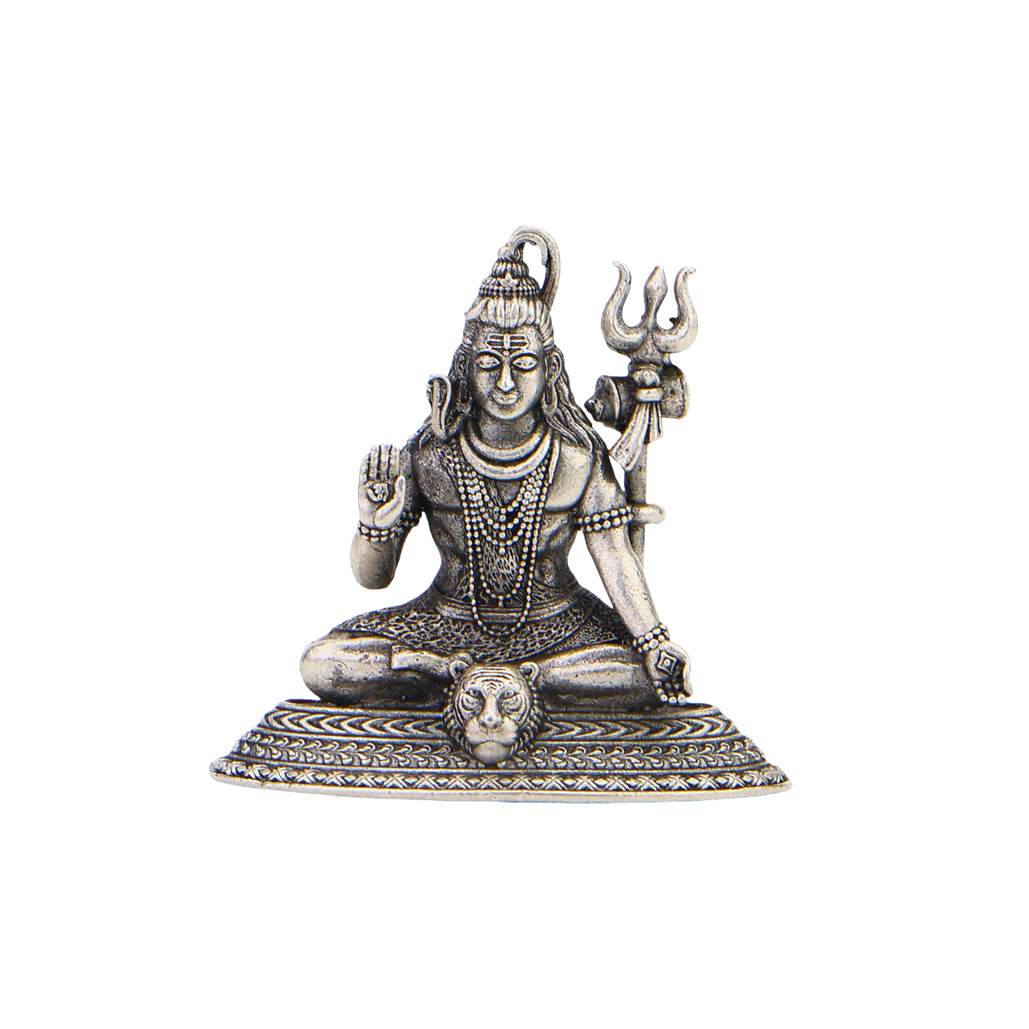 Lord Shiva Silver Idol