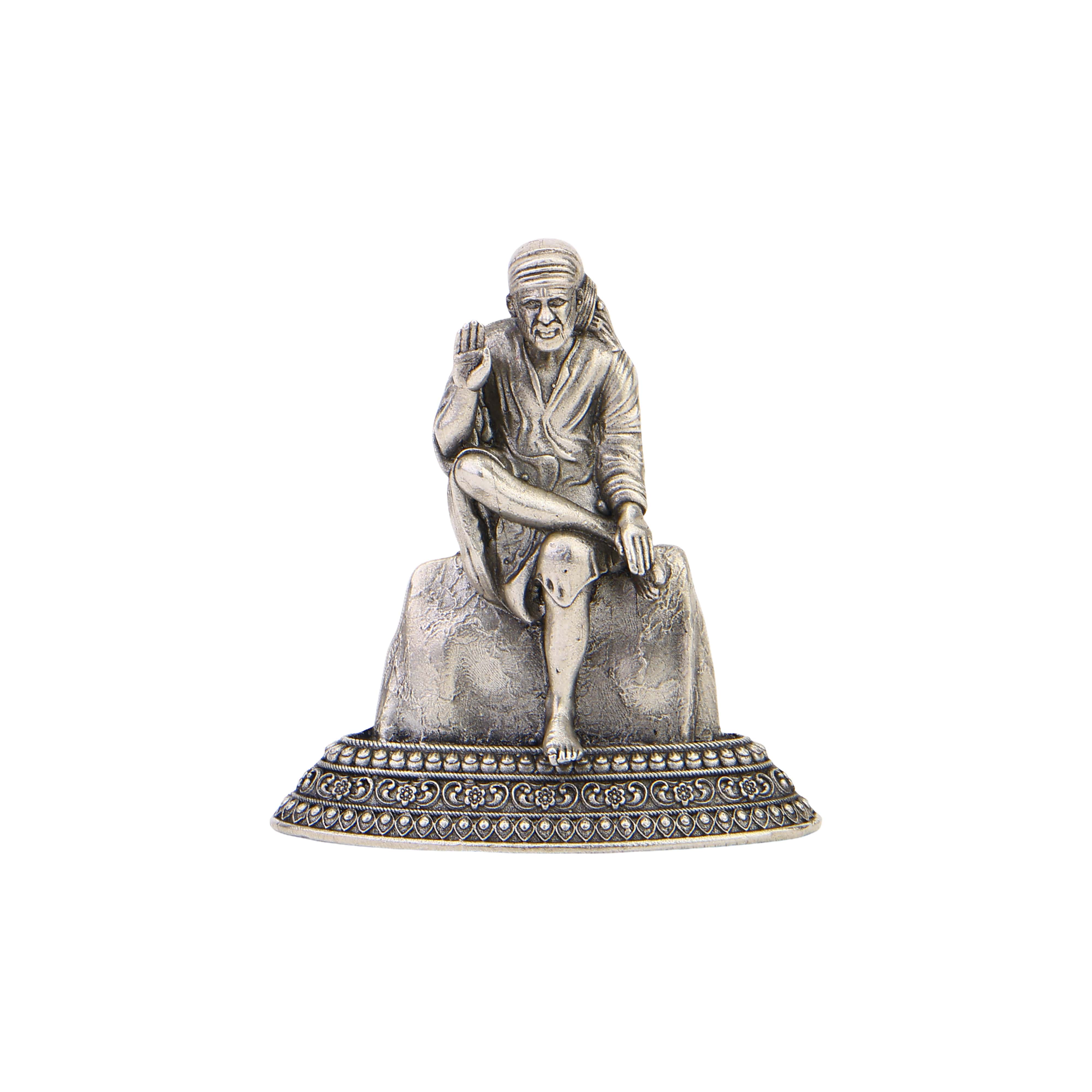 Silver Sai Baba Idol