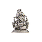 Lord Gajanana Silver Idol