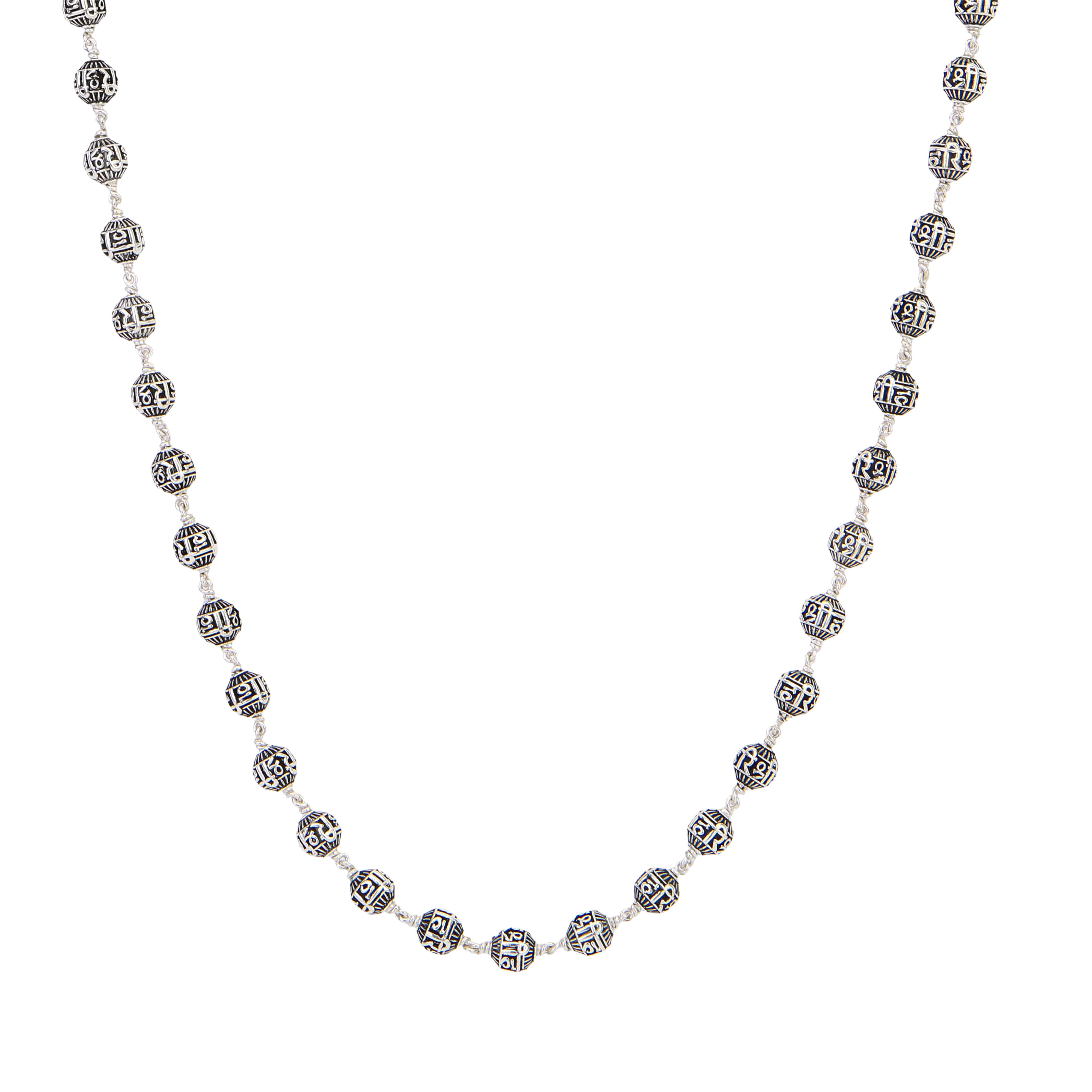 Shree Hari Silver Beads Mala 