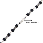 Karungali Silver Mala (Damru Beads)