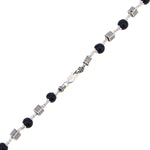Karungali Silver Mala (Square Beads)