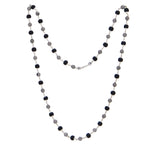 Karungali Silver Mala (Ornate Sphere Beads)