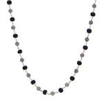 Karungali Silver Mala (Ornate Sphere Beads)