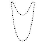 Karungali Silver Mala (Perforated Oval Beads)