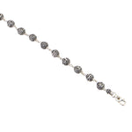 Om Namah Shivay Silver Bead Bracelet