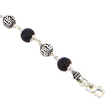 Karungali with Shree Hari Silver Bracelet