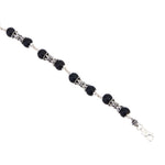 Karungali with Damru Silver Bracelet