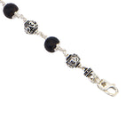 Karungali with Om Silver Bracelet