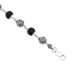 Karungali with Jay Shree Ram Silver Bracelet