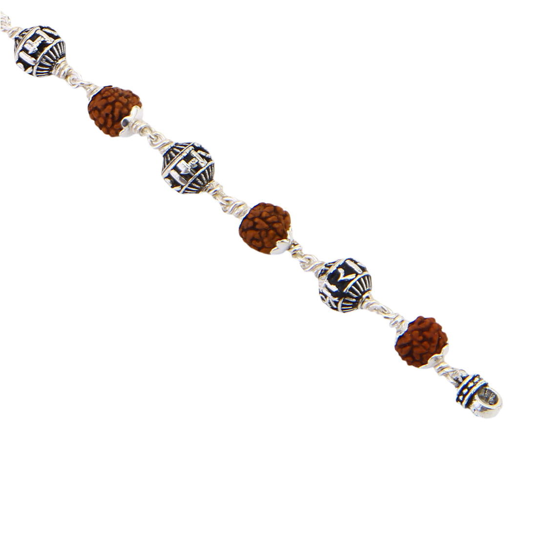 Rudraksha With Jay Shree Ram Bead Bracelet