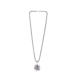 Maa Durga Silver Pendant