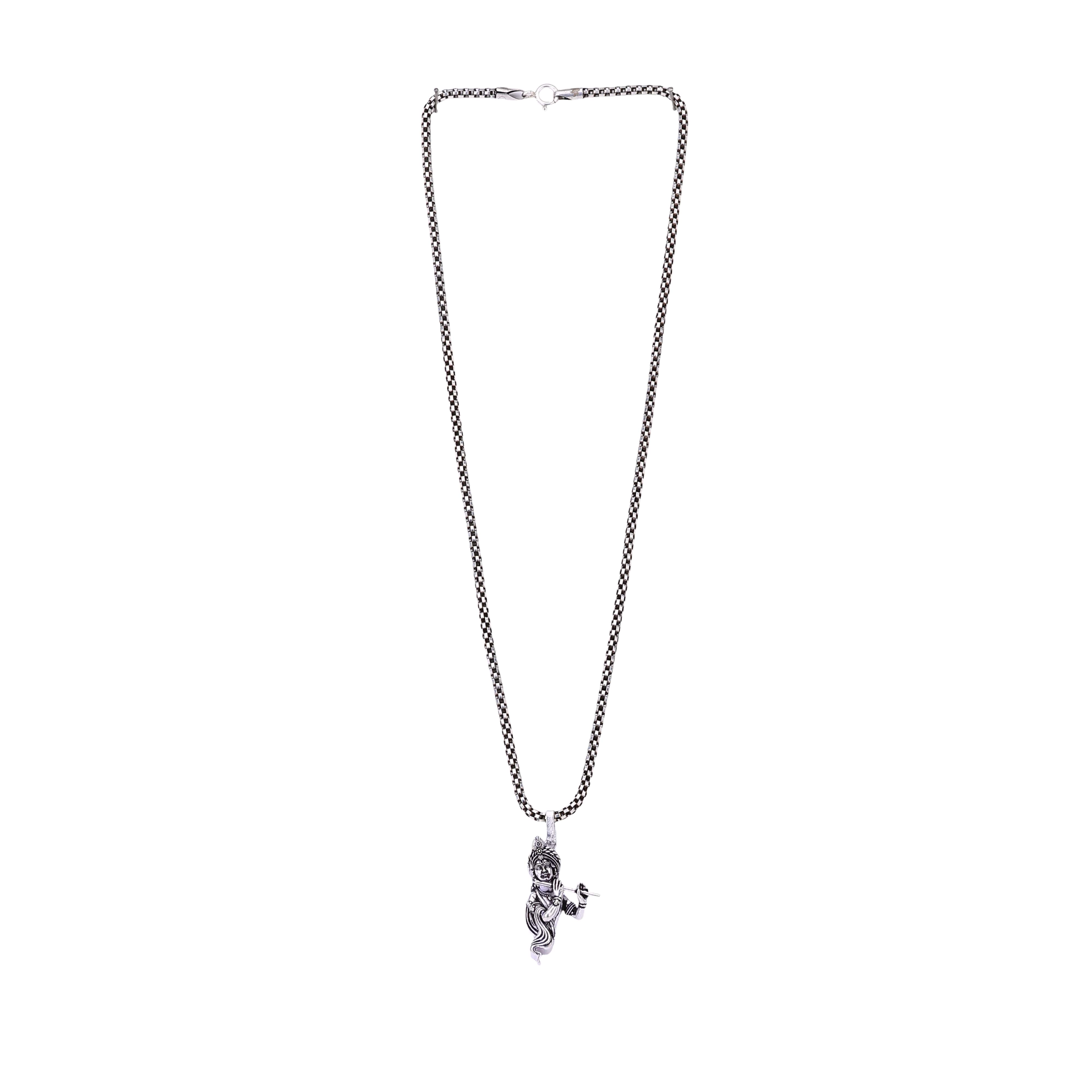Murlidhar Krishna Silver Pendant