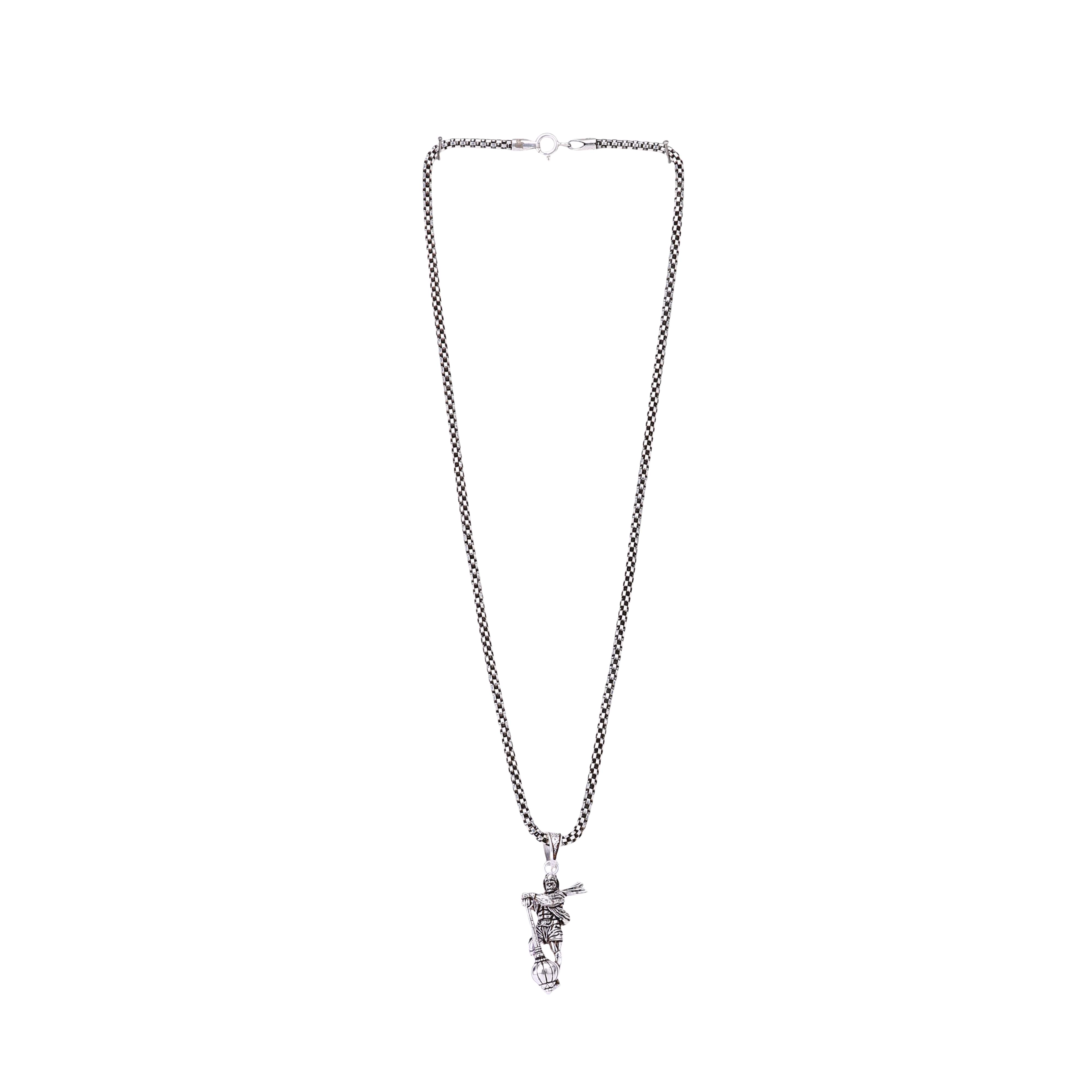 Lord Hanuman Silver Pendant