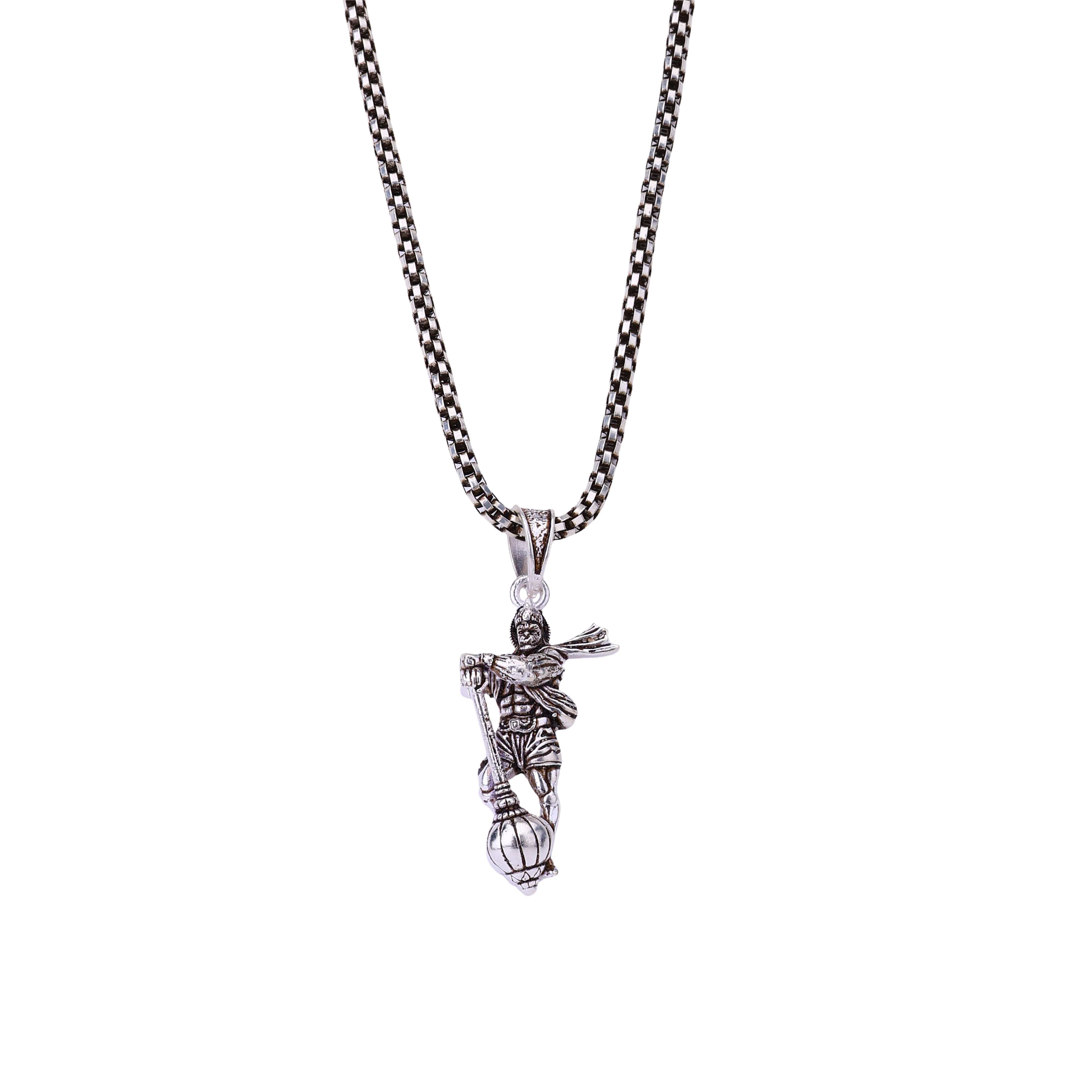 Lord Hanuman Silver Pendant