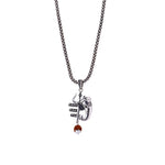 Mahadev Trishul With Ganesha Silver Pendant
