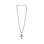 Ganesha Shivling Rudraksha Silver Pendant