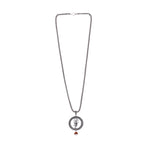 Trishul Rudraksha Silver Pendant
