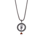 Trishul Rudraksha Silver Pendant