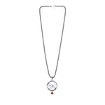 Shiva Script Silver Pendant