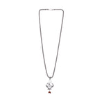 Shiva Trishul Damru with Rudraksha Silver Pendant