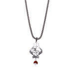 Shiva Trishul Damru with Rudraksha Silver Pendant