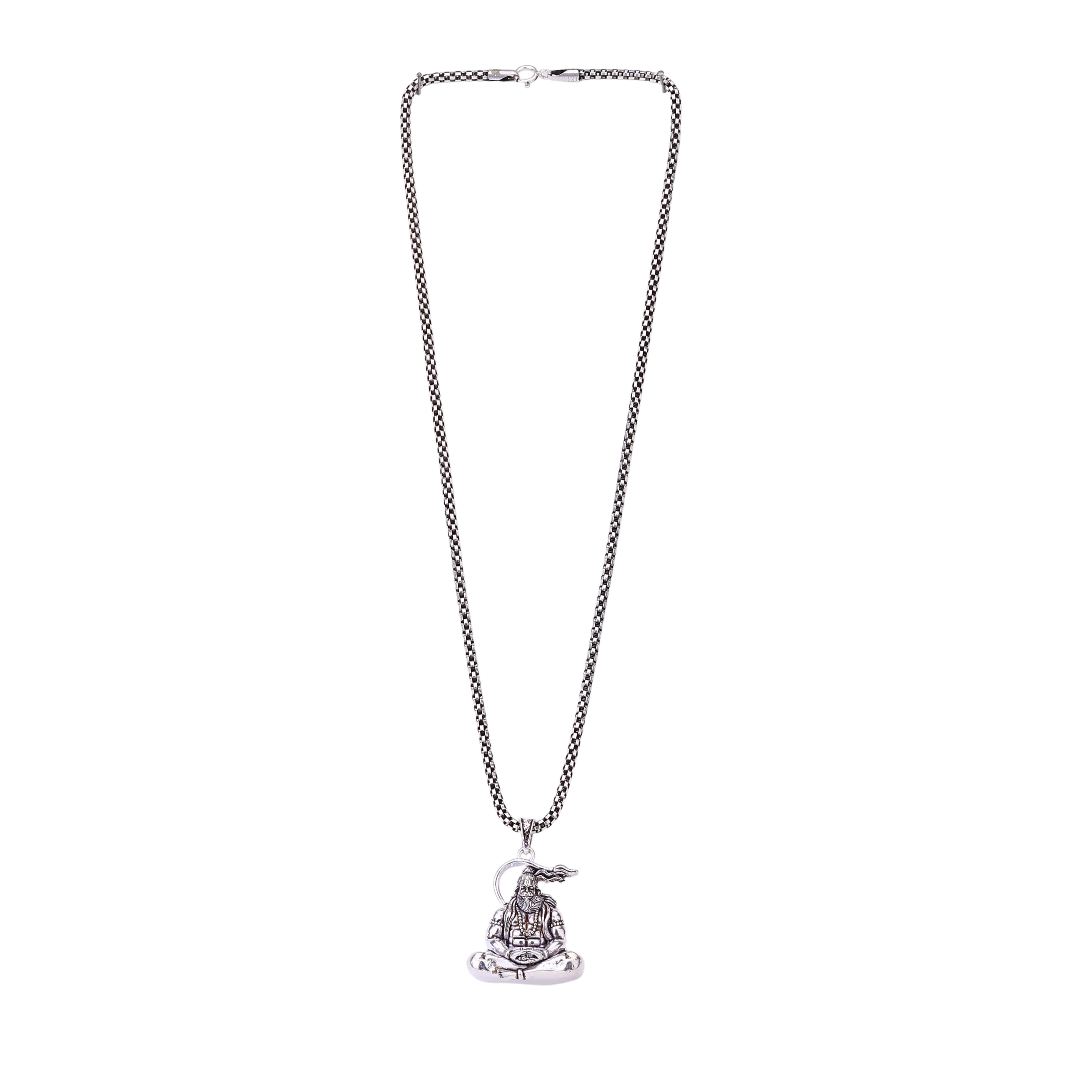 Bajrang Bali Silver Pendant