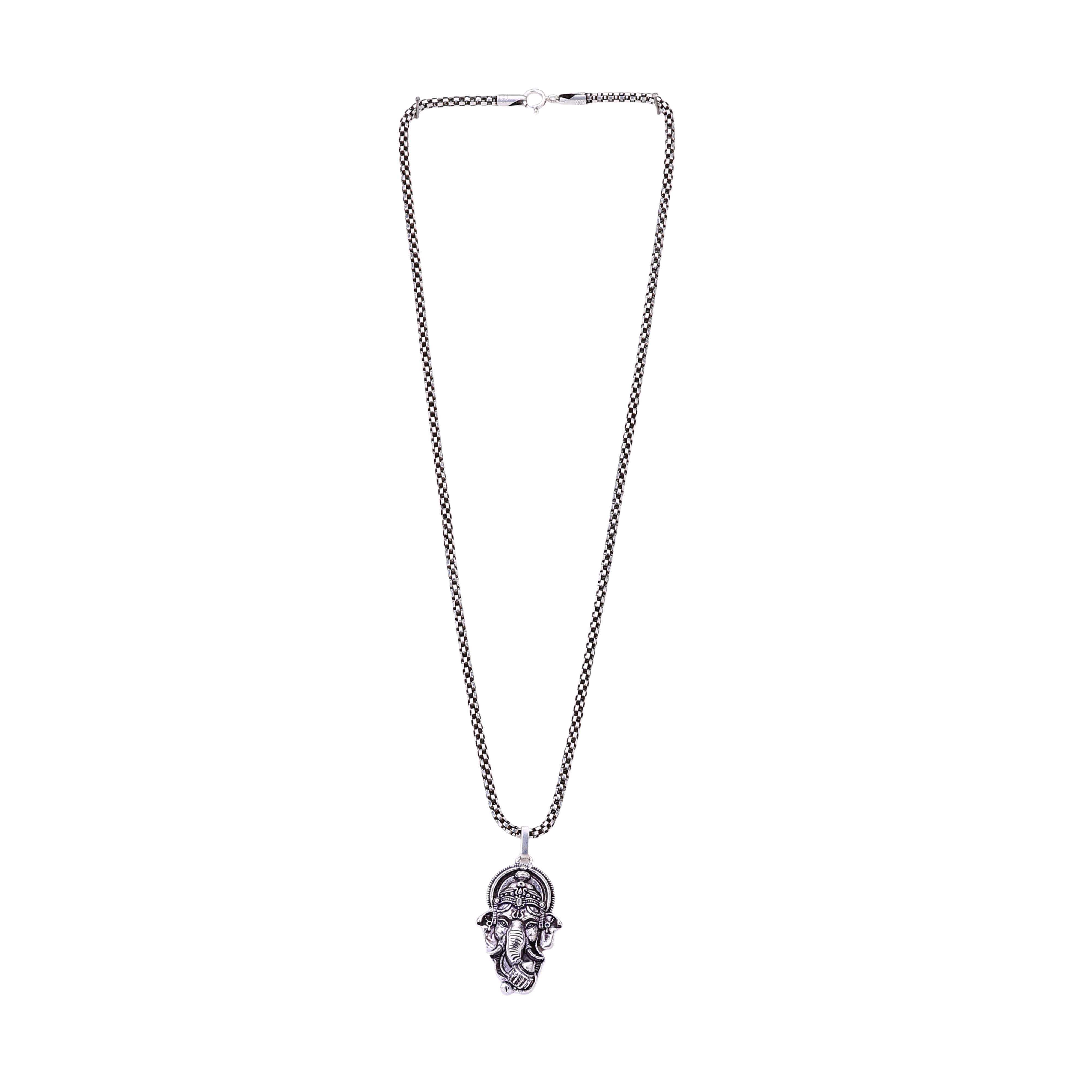 Lord Ganesha Silver Pendant
