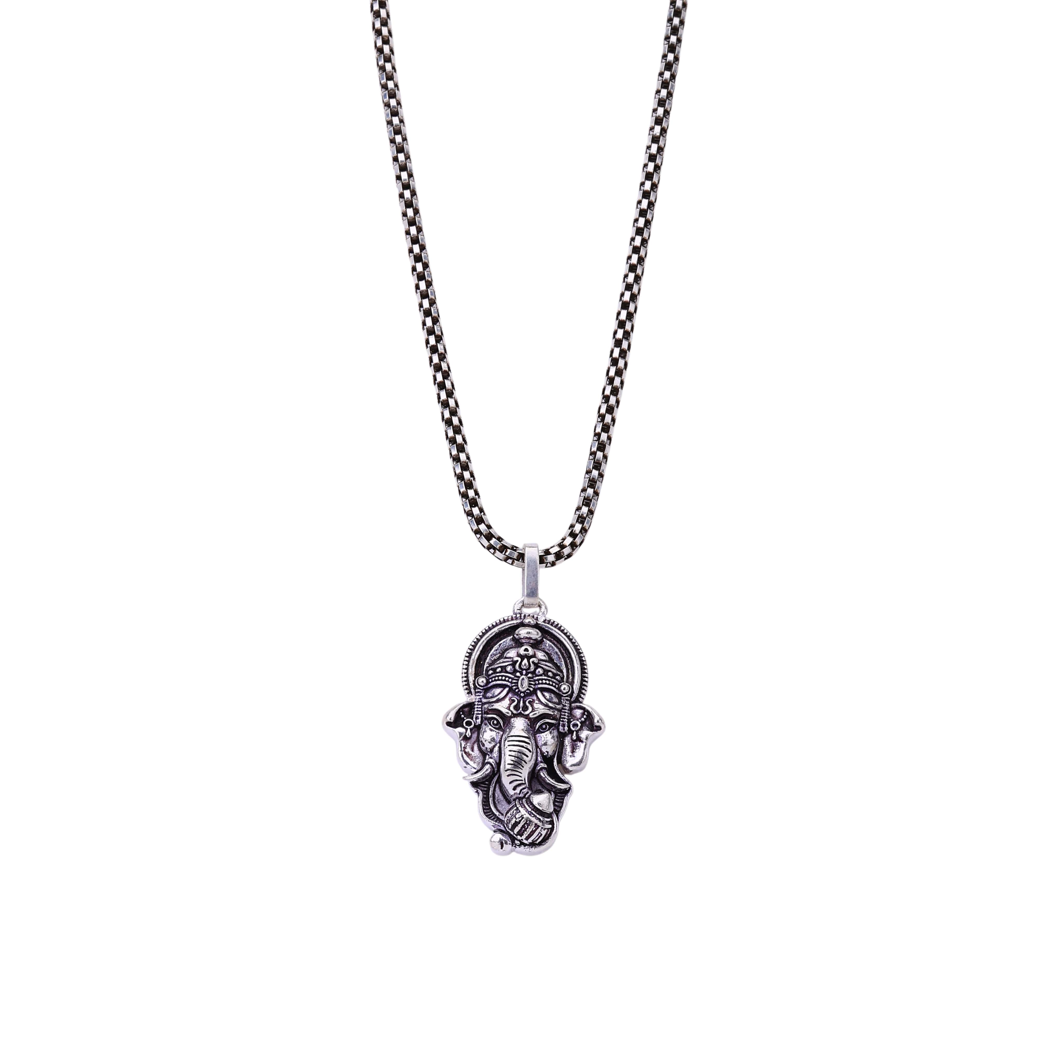 Lord Ganesha Silver Pendant