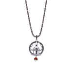 Mahadev Shivling Trishul Frame Silver Pendant