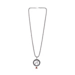 Om Trishul Rudraksha Silver Pendant