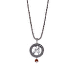 Om Trishul Rudraksha Silver Pendant