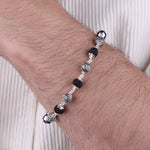 Original Karungali with Om Namah Shivay Silver Bracelet