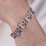 Premium 92.5 Silver Striped Bracelet