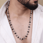 Orignal Karungali with Jay Shree Ram Beads Silver Mala