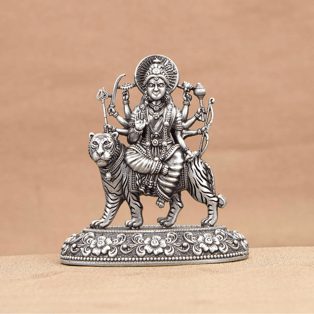 Durga Mata Silver Murti