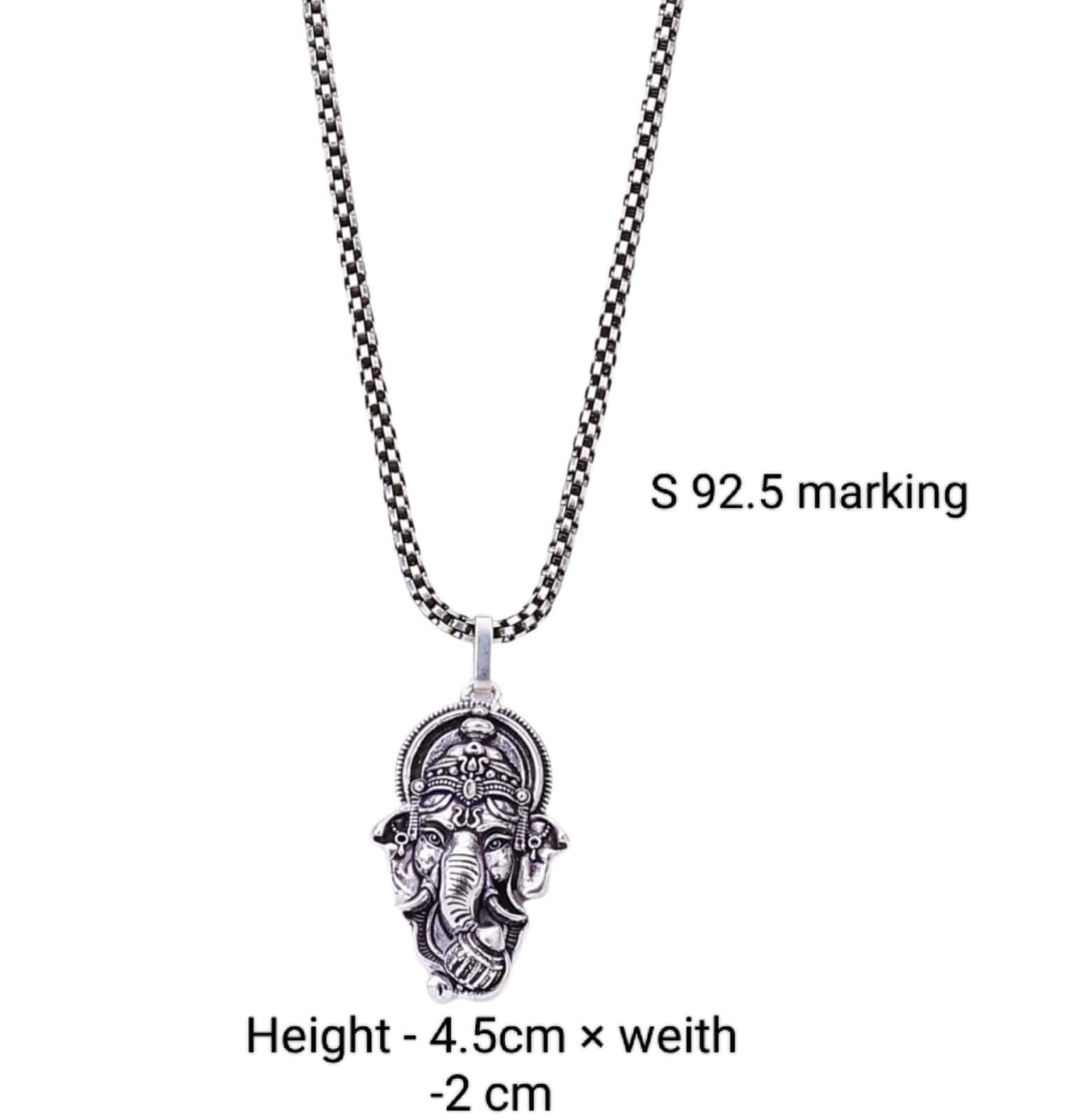 Lord Ganesha Silver Pendant