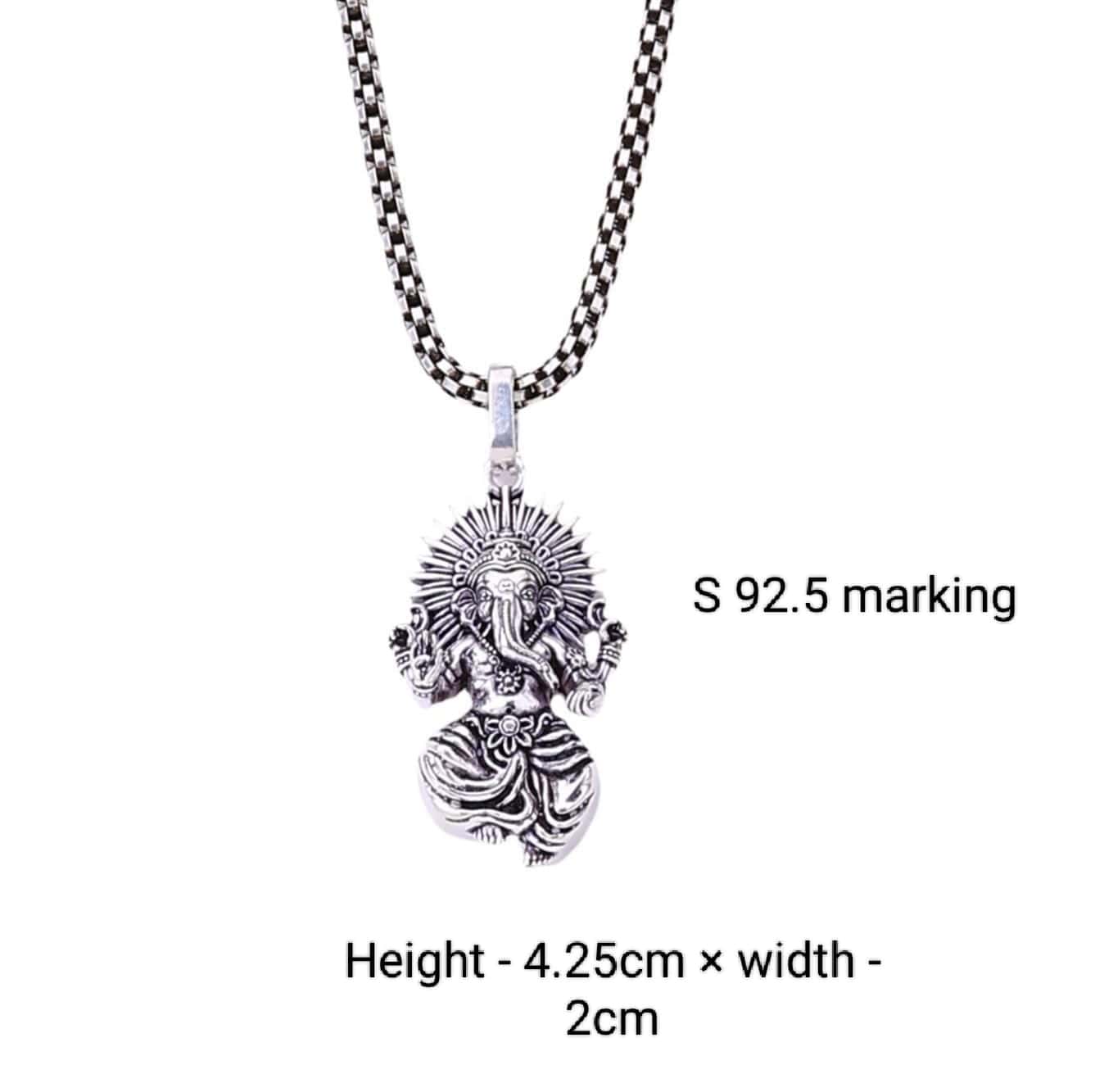 Shree Ganesha Silver Pendant