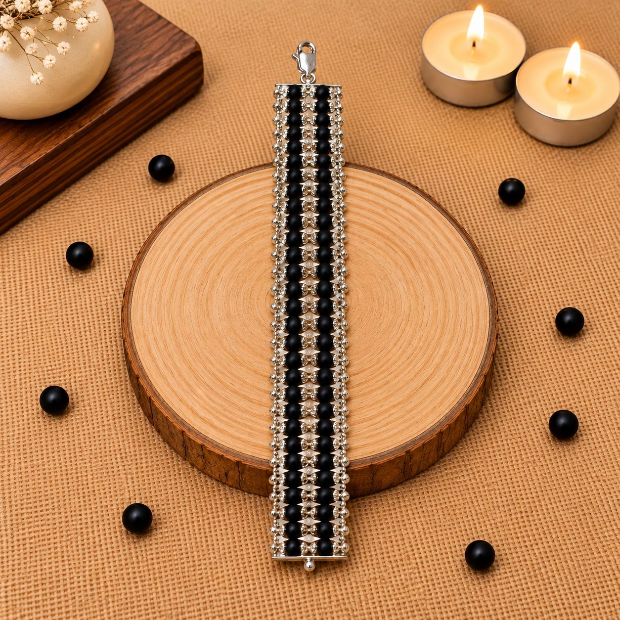 Karungali Two Line Bracelet