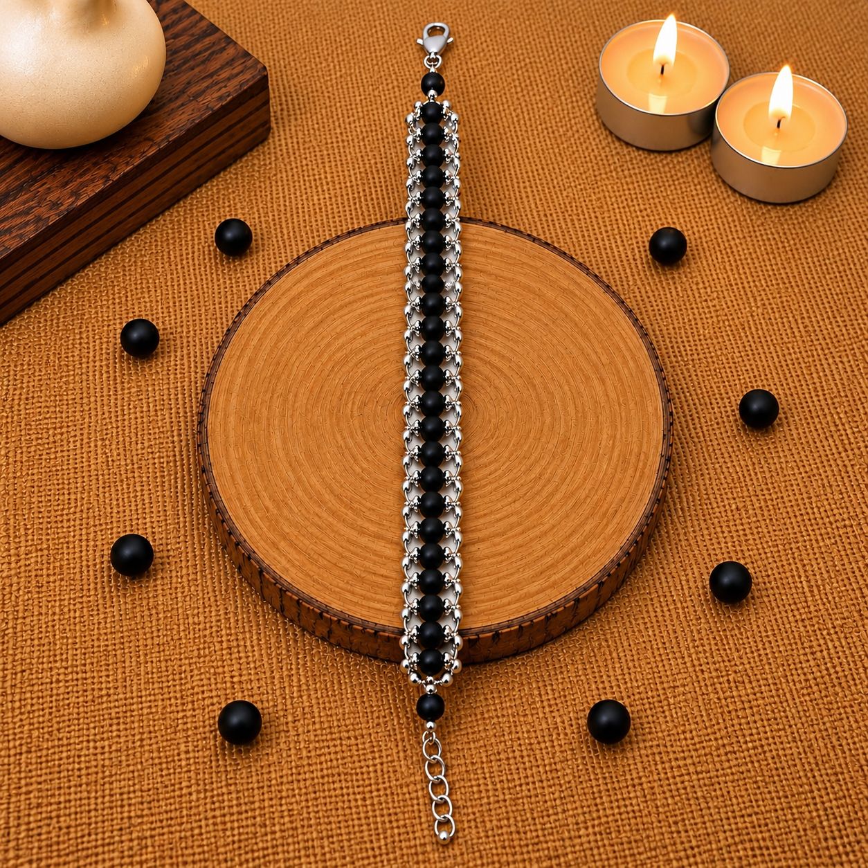 Karungali  One Line Bracelet