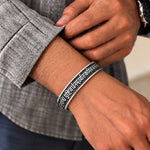 Maha Mrityunjaya Mantra Silver Kada